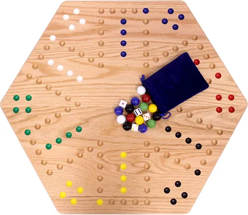 Deluxe Amish-Made Wahoo/Aggravation Marble Board Game