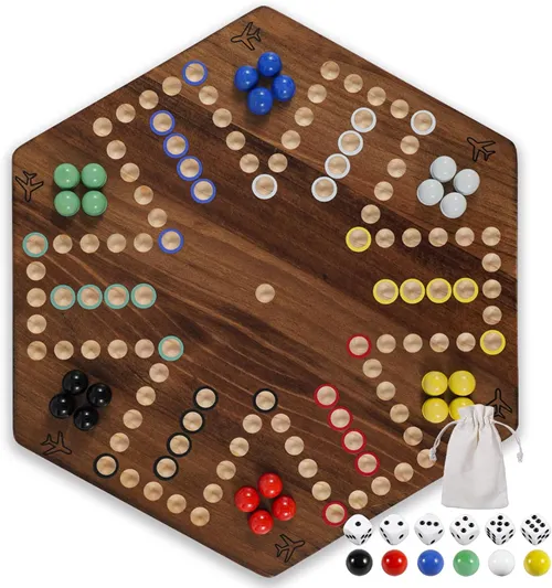 Vintage Wooden Fast Track Game Set