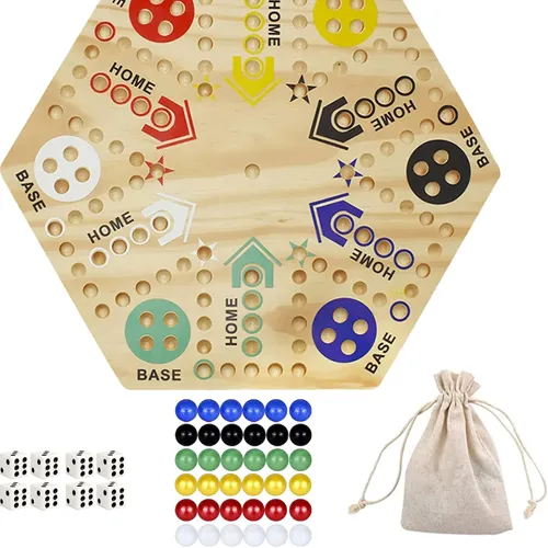 Wahoo Raceway: Deluxe Wooden Marble Game